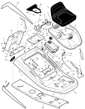 Part Location Diagram of 1401349E549MA Murray Deck, Seat