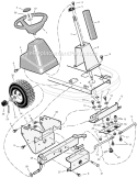 Page F Diagram and Parts List for 309029X92B  Murray Lawn Tractor