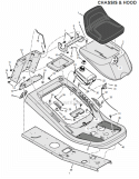 Part Location Diagram of 1401026E700 Murray Deck, Seat