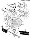 Part Location Diagram of 1401047 Murray Bracket, Left Rear