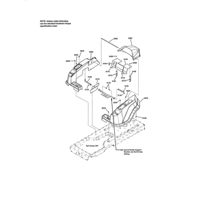 Fender Diagram and Parts List for RZT26520 2691079 Murray Ride-On Cars