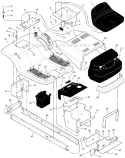 Part Location Diagram of 94154E700MA Murray Support, Seat