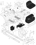 Part Location Diagram of 193X3MA Murray PLUG-PANEL.25X.61L GR