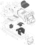 Part Location Diagram of 1001987E701MA Murray Deck - Small Seat - G