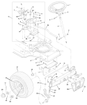Page G Diagram and Parts List for 31720X51 A 1997 Murray Lawn Tractor
