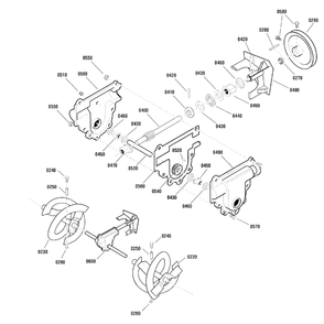 Auger Drive Group Diagram and Parts List for 900-27 (1695719)(2009) Murray Snow Blower
