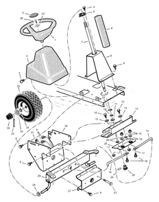 Steering Diagram and Parts List for 309000X8A 2003 Murray Lawn Tractor