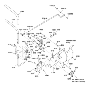 Control Group - Left Hand (7502144) Diagram and Parts List for RZT26520 (2691079-00)(2012) Murray Lawn Tractor