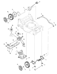 Drive Group (2691213) Diagram and Parts List for EQ500X (2691474-00)(2018) Murray Lawn Mower