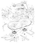 Page F Diagram and Parts List for 385002X190A 552544 Murray Lawn Tractor
