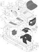 Page A Diagram and Parts List for 385009X98B  Murray Lawn Tractor