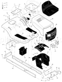 Part Location Diagram of 94000E700 Murray Frame, Right
