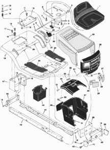 Part Location Diagram of 94078E701 Murray Support, Dash
