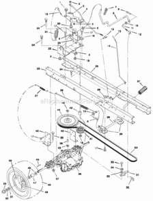 Part Location Diagram of 94038E701 Murray Lever, Clutch/Brake