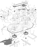 Page E Diagram and Parts List for 385014X98A  Murray Lawn Tractor
