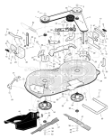 Page E Diagram and Parts List for 385015X50B  Murray Lawn Tractor