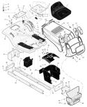 Page A Diagram and Parts List for 385044X51A-SW  Murray Lawn Tractor