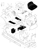 Part Location Diagram of 92367E700 Murray Grille Assembly
