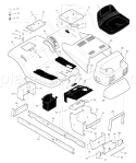 Part Location Diagram of 095249E020 Murray Deck, Seat