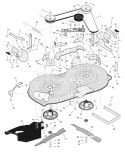Page E Diagram and Parts List for 38516X53D  Murray Lawn Tractor