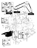 Part Location Diagram of 94686-821MA Murray Deflector Support