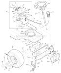 Page G Diagram and Parts List for 387000X00A  Murray Lawn Tractor