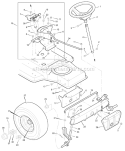 Page G Diagram and Parts List for 387001X00A  Murray Lawn Tractor