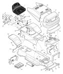 Page A Diagram and Parts List for 387002X92A  Murray Lawn Tractor