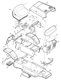 Part Location Diagram of 094112 Murray Grille, Upper