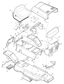 Part Location Diagram of 44X7730 Murray Decal, Hood