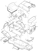 Part Location Diagram of 44X7913 Murray Decal, Hood