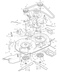 Page E Diagram and Parts List for 38717X53A MT432T -1999 Murray Lawn Tractor