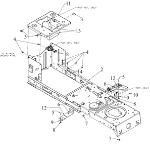 Frame Diagram and Parts List for M175-42 (13BN77SS058)(2020) Murray Lawn Tractor