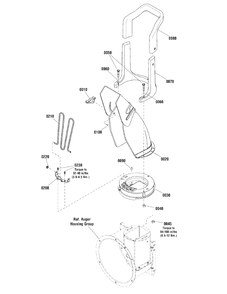 Discharge Chute Group - Manual Diagram and Parts List for ML61750R (1696212-00)(2012) Murray Snow Blower