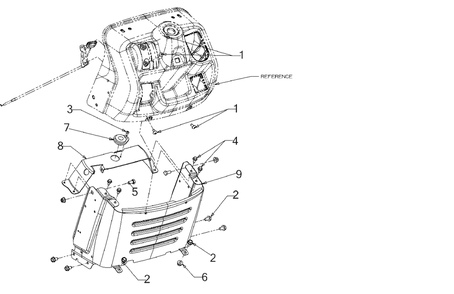 Dash-Lower Diagram and Parts List for M175-42 (13BN77SS058)(2020) Murray Lawn Tractor