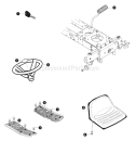 Page E Diagram and Parts List for 40379X88 VRO4016HRX -1999 Murray Lawn Tractor