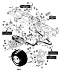 Page F Diagram and Parts List for 40379X88 VRO4016HRX -1999 Murray Lawn Tractor