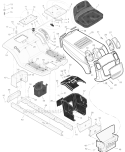 Page A Diagram and Parts List for 405004X50B  Murray Lawn Tractor