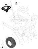 Page G Diagram and Parts List for 405004X50B  Murray Lawn Tractor