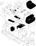 Page A Diagram and Parts List for 405011X92C  Murray Lawn Tractor