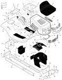 Part Location Diagram of 1001987E285 Murray Deck, Seat