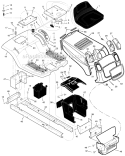 Part Location Diagram of F-050730L Murray Instruction Book & Parts List