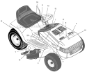 Page B Diagram and Parts List for 405017X190A 552545 Murray Lawn Tractor