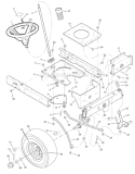 Page H Diagram and Parts List for 405020X51A  Murray Lawn Tractor