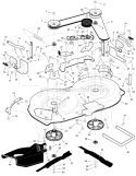 Page E Diagram and Parts List for 405030X48A  Murray Lawn Tractor