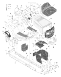 Part Location Diagram of 44X7023 Murray Decal, Left Hood