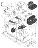 Part Location Diagram of 1001437E701MA Murray Support, Left Grille