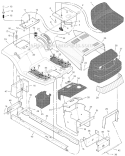 Part Location Diagram of 1001559E245MA Murray Deck, Seat