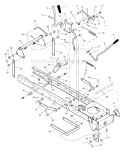 Page F Diagram and Parts List for 405604X53A  Murray Lawn Tractor