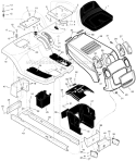Page A Diagram and Parts List for 405605X51A  Murray Lawn Tractor